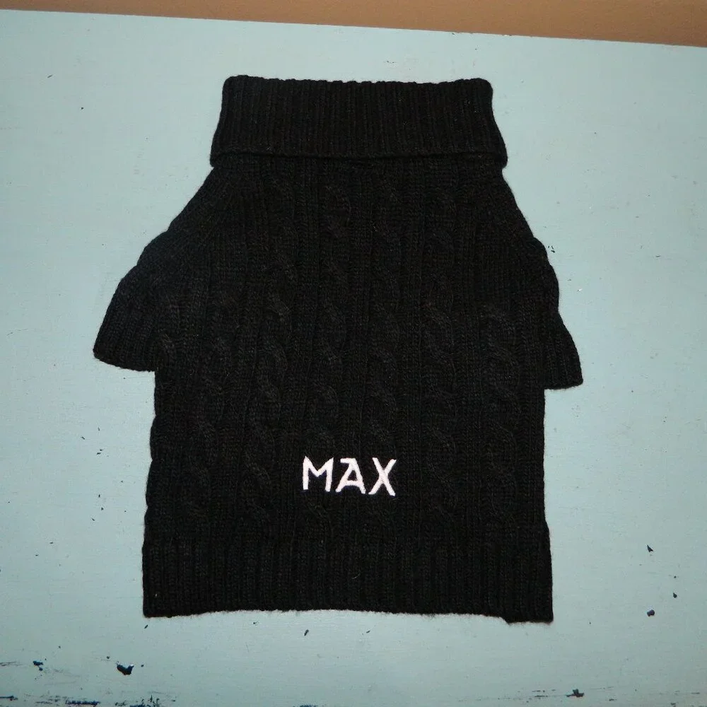 Mark & Graham Cable Knit Dog Sweater 